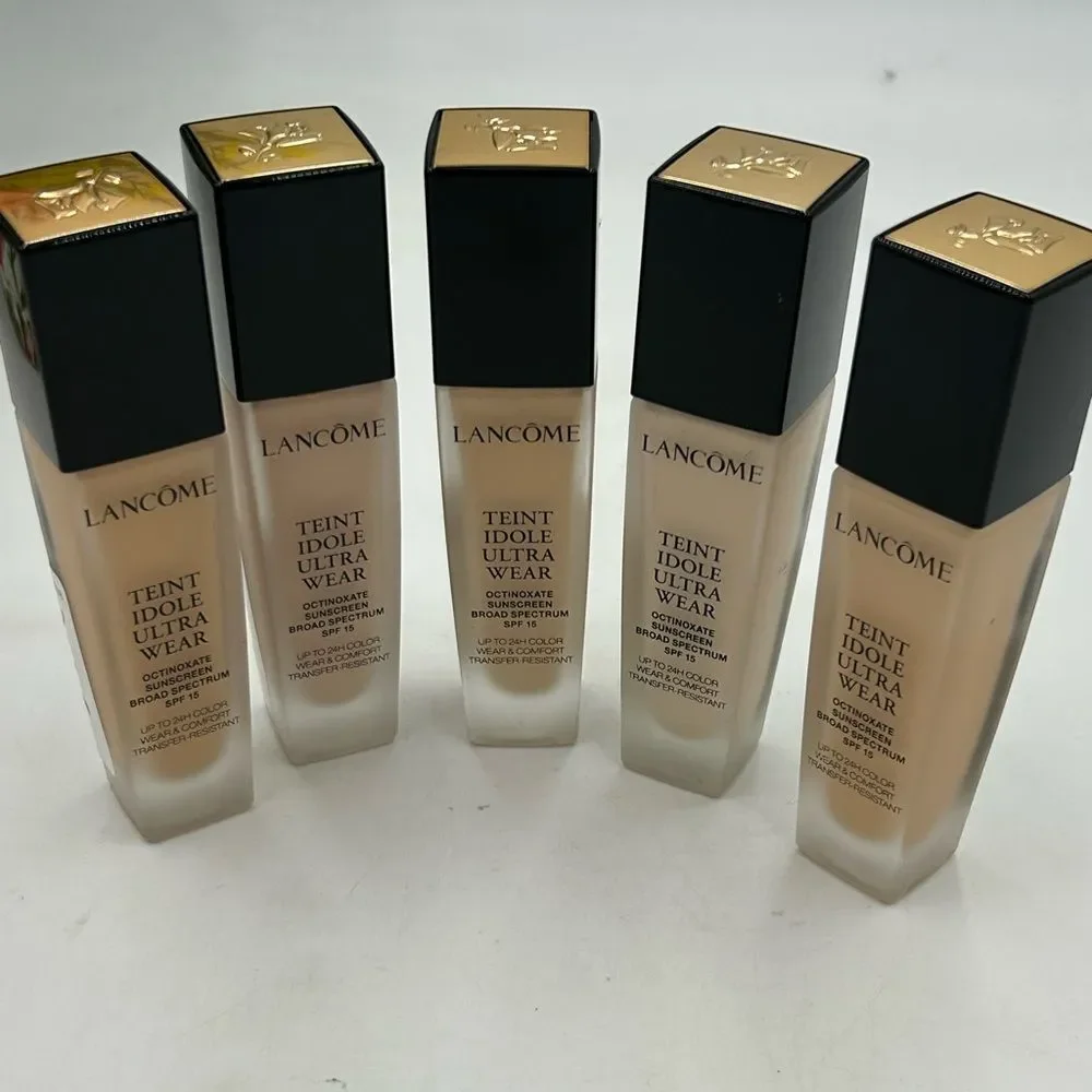 Lancôme Teint idole ultra wear octinoxate sunscreen, set of five unopened